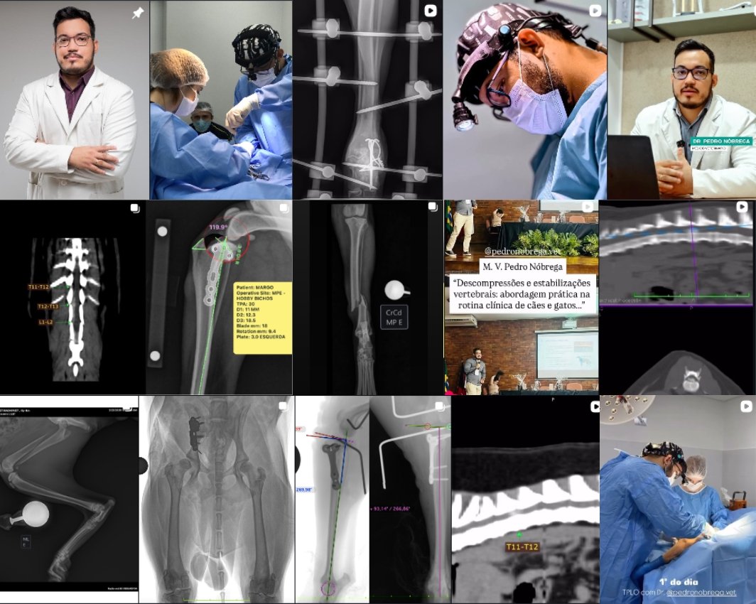 Publicações do Instagram do Dr. Pedro Nóbrega